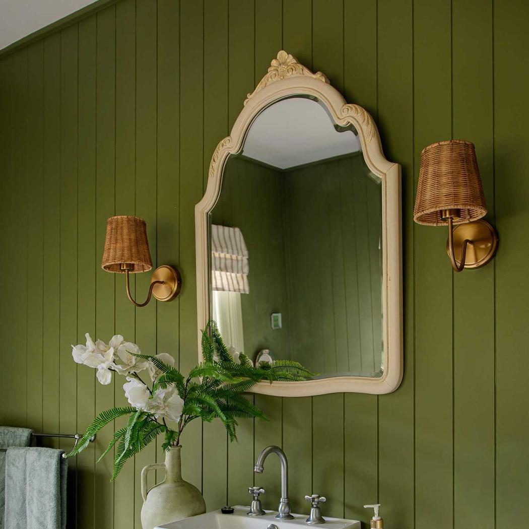 Athens Wall Light Antique Brass with Shade