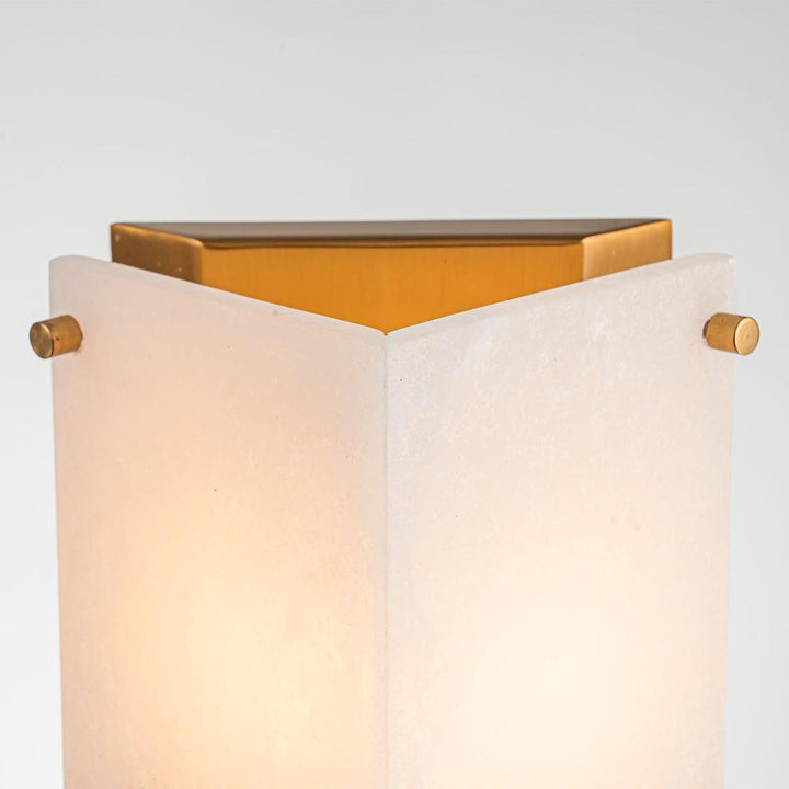 Tubular Alabaster Wall Light