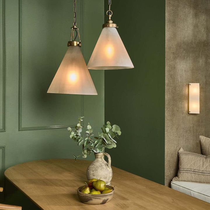 Tubular Alabaster Wall Light