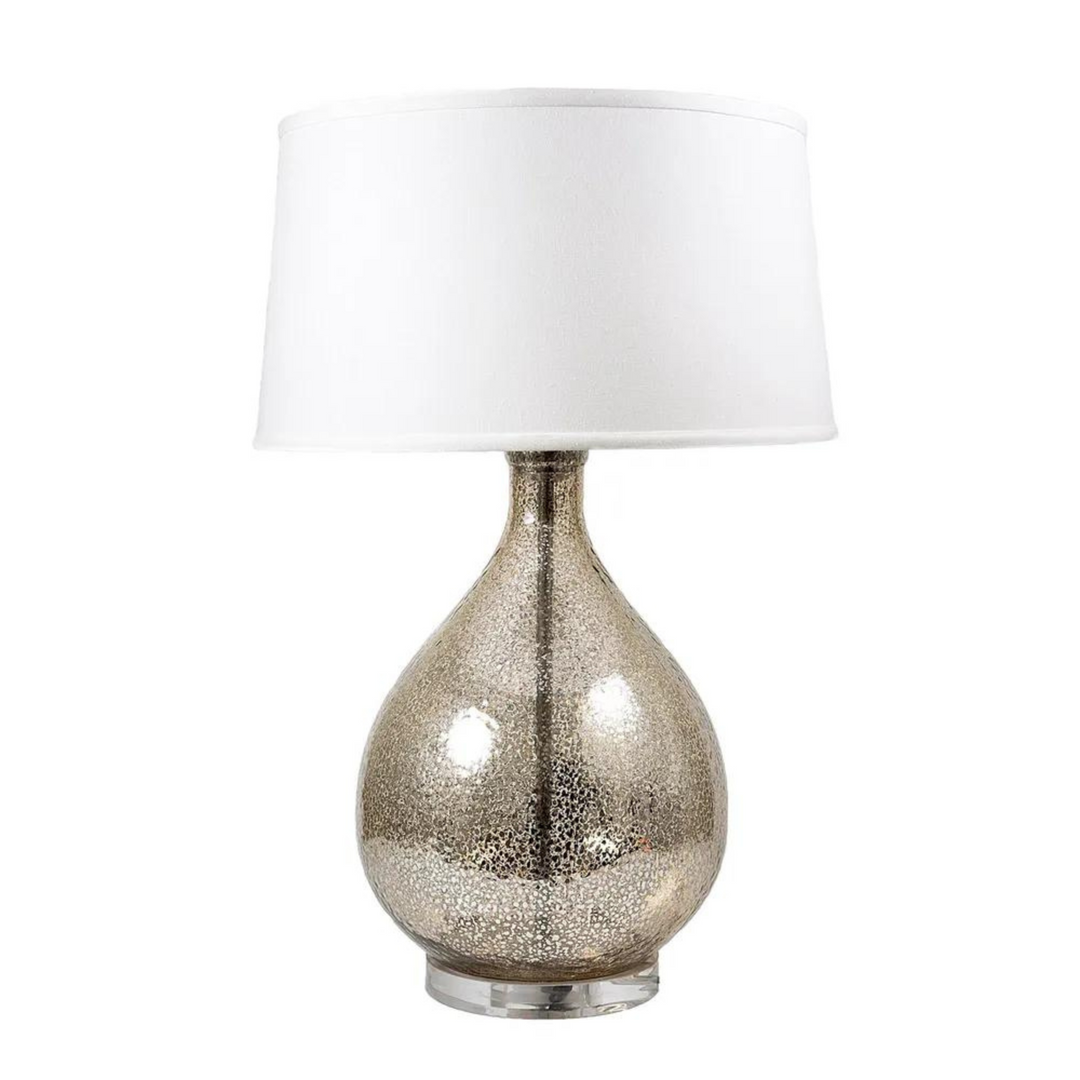 Halifax Table Lamp with Linen Shade Silver - Lamp Base & Shade