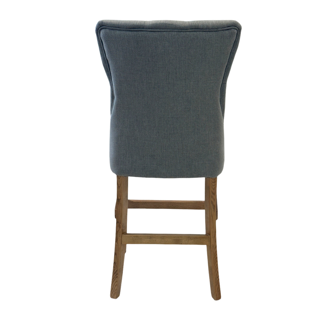 Storm Grey Counter Chair with Buttons