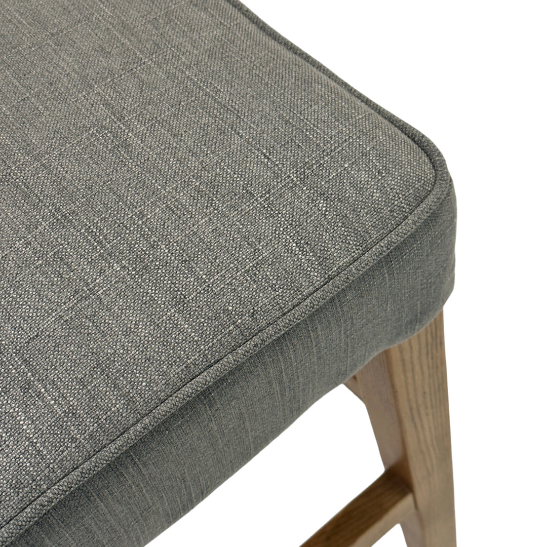 Storm Grey Counter Chair with Buttons