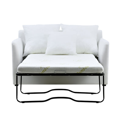 Noosa Hamptons 1.5 Seat Sofa Bed Beach W/White Piping