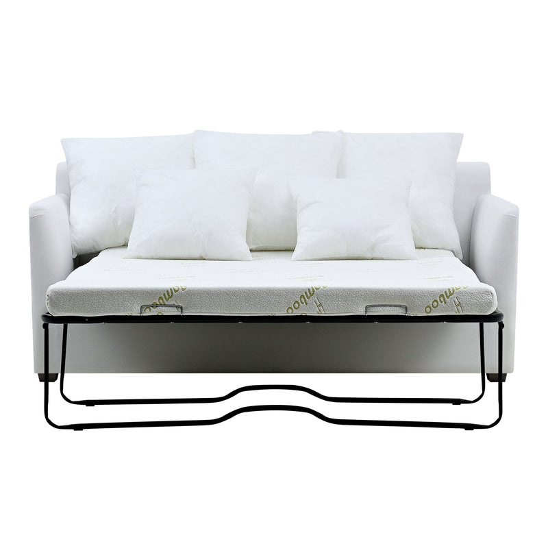 Noosa 2.5 Seat Sofa Bed Beige Linen Blend