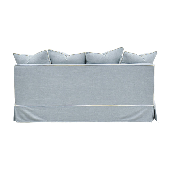 Slip Cover Only - Noosa Hamptons 2.5 Seat Sofa Beach W/White Piping