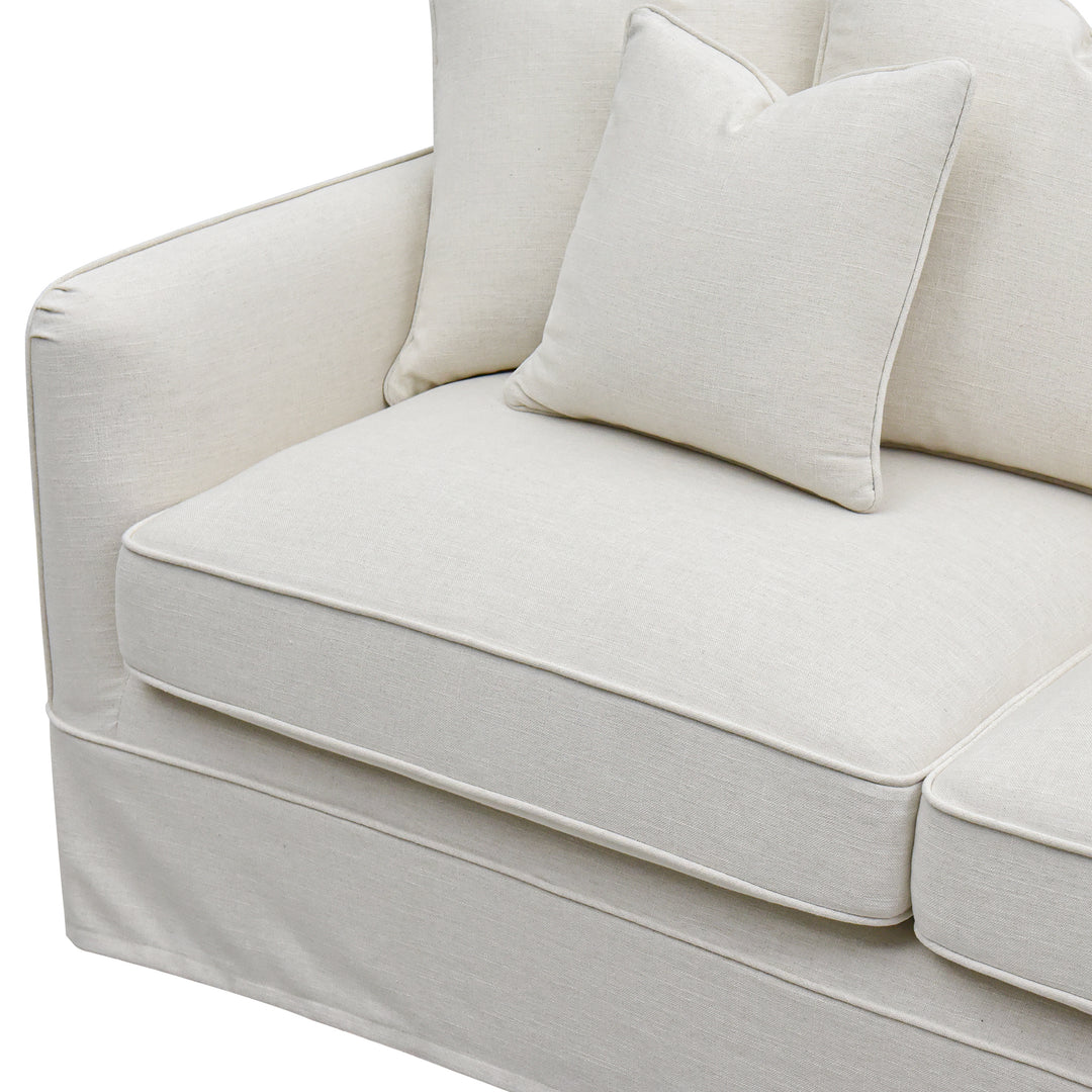 Slip Cover Only - Noosa Hamptons 2.5 Seat Sofa Ivory