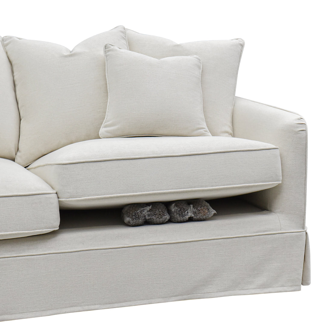 Slip Cover Only - Noosa Hamptons 2.5 Seat Sofa Ivory