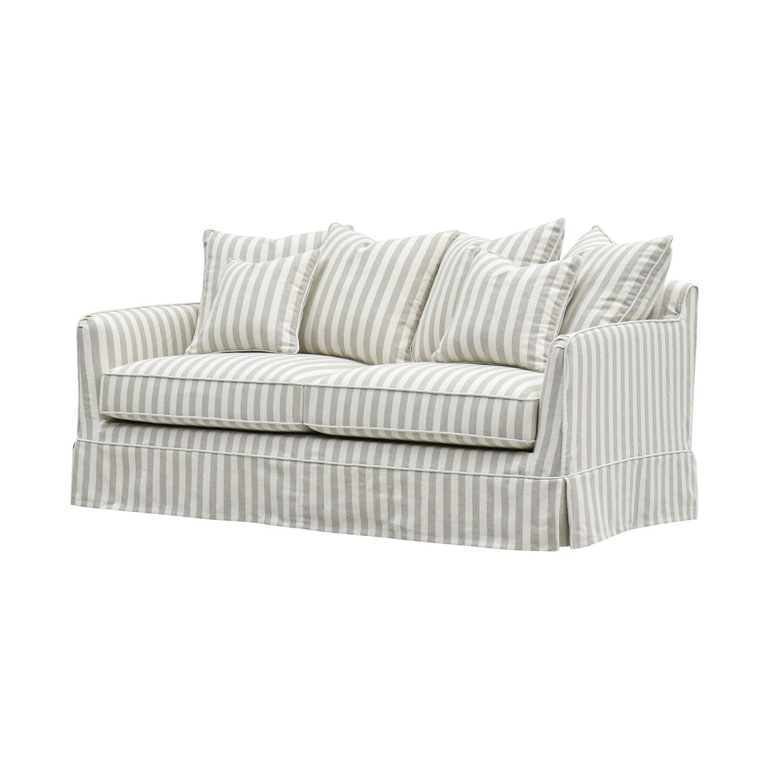 Noosa Hamptons 2.5 Seat Sofa Natural Stripe