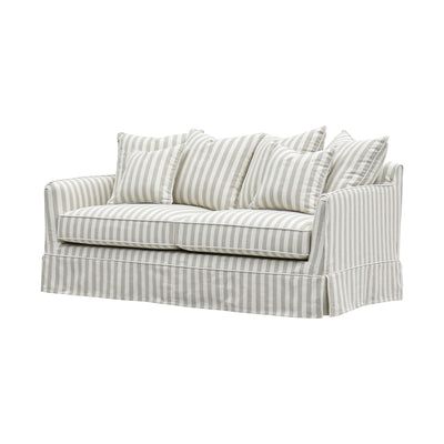 Slip Cover Only - Noosa Hamptons 2.5 Seat Sofa Natural Stripe
