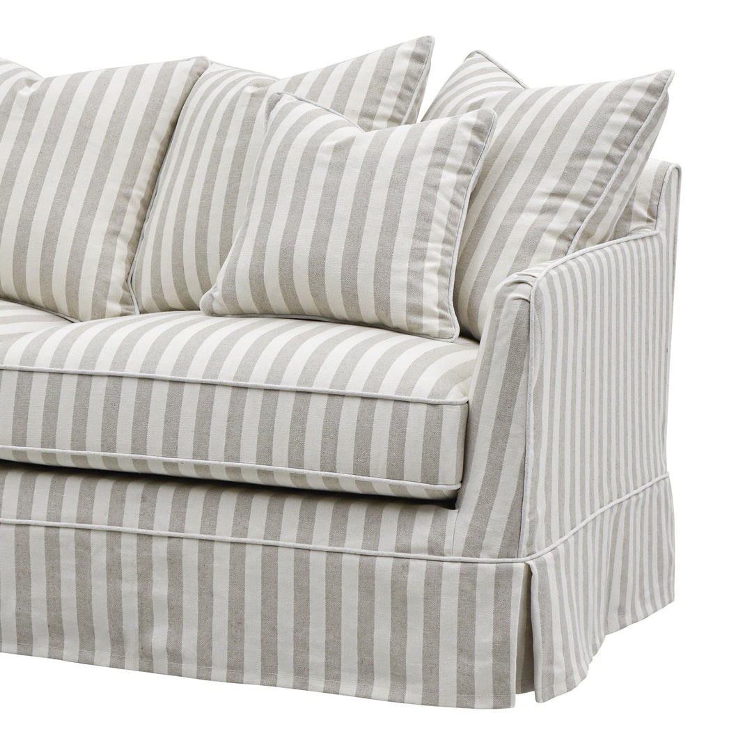 Noosa Hamptons 2.5 Seat Sofa Natural Stripe