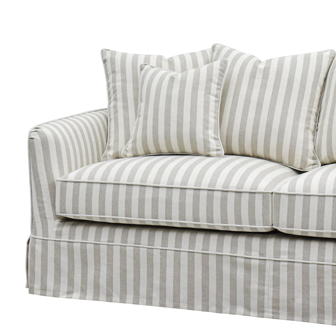 Noosa Hamptons 2.5 Seat Sofa Natural Stripe