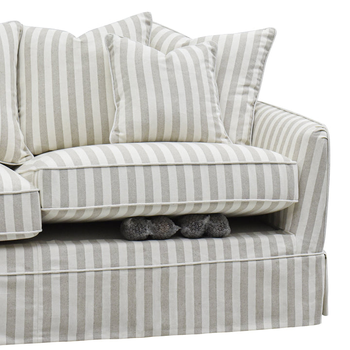 Noosa Hamptons 2.5 Seat Sofa Natural Stripe