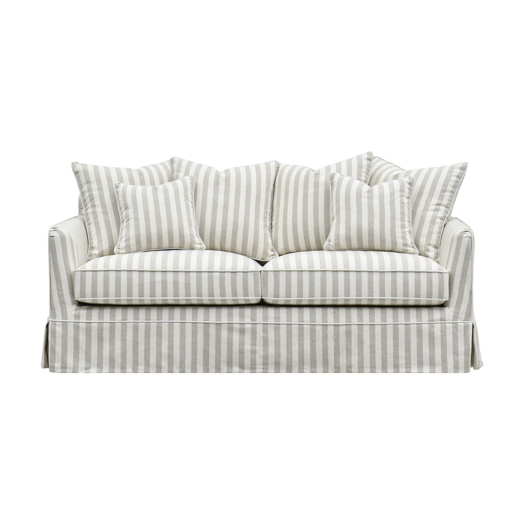 Noosa Hamptons 2.5 Seat Sofa Natural Stripe