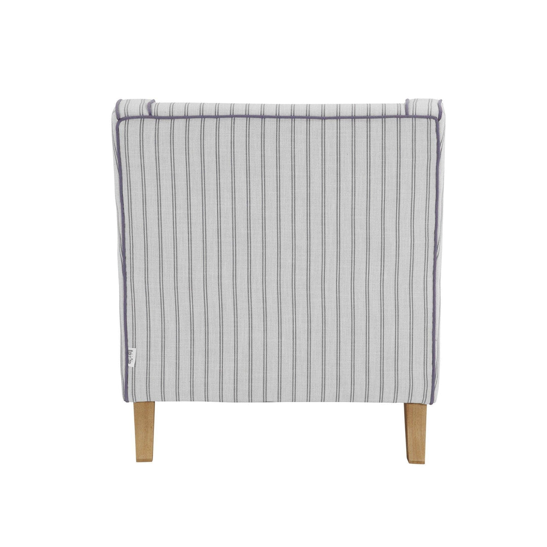 Bondi Hamptons Armchair Blue Pinstripe