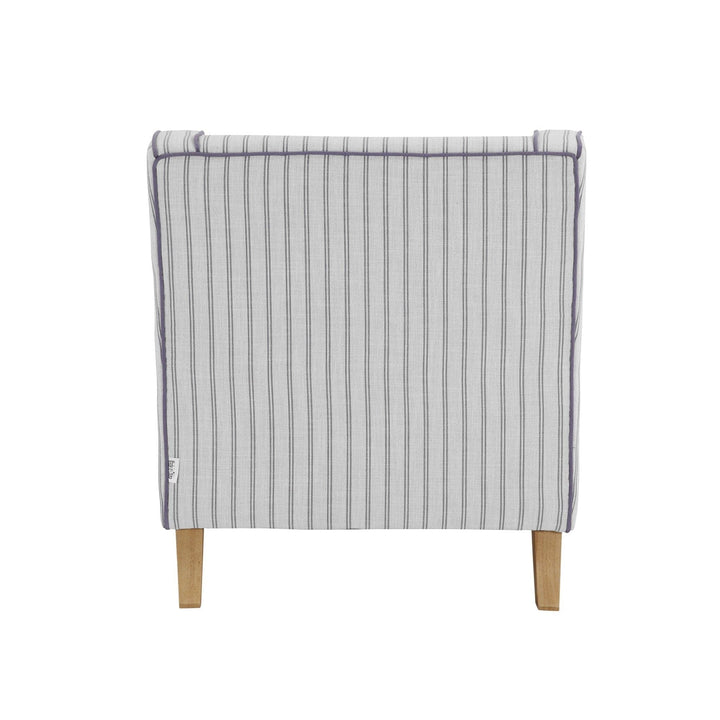 Bondi Hamptons Armchair Blue Pinstripe