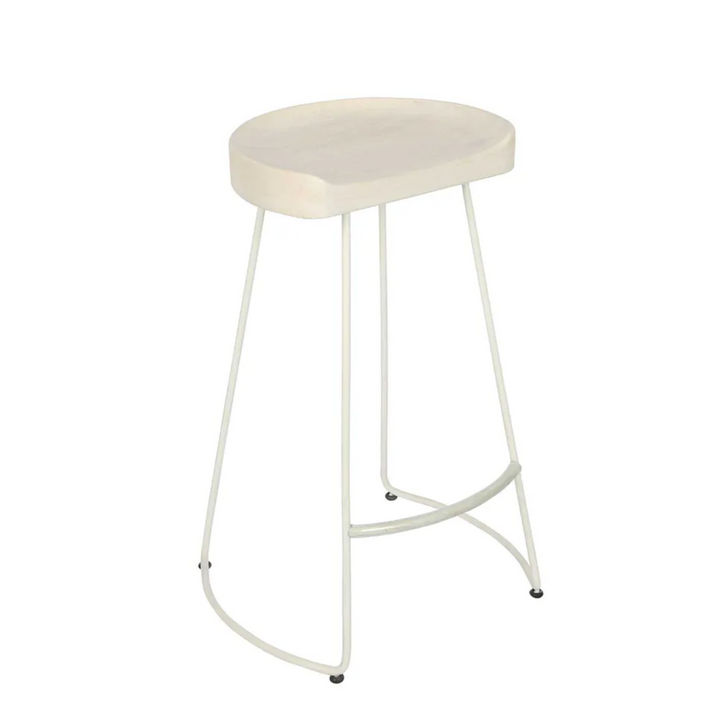 Maddison Stool Natural/ White