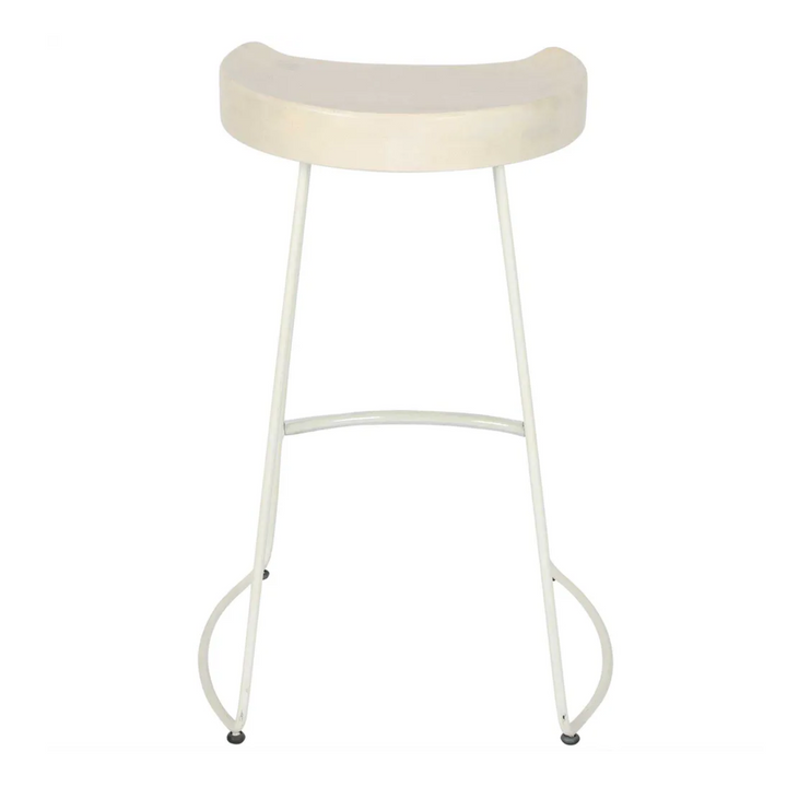 Maddison Stool Natural/ White