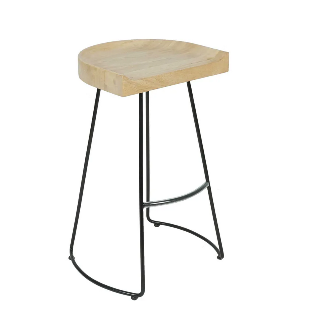 Maddison Stool Natural/Black