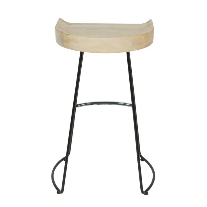 Maddison Stool Natural/Black