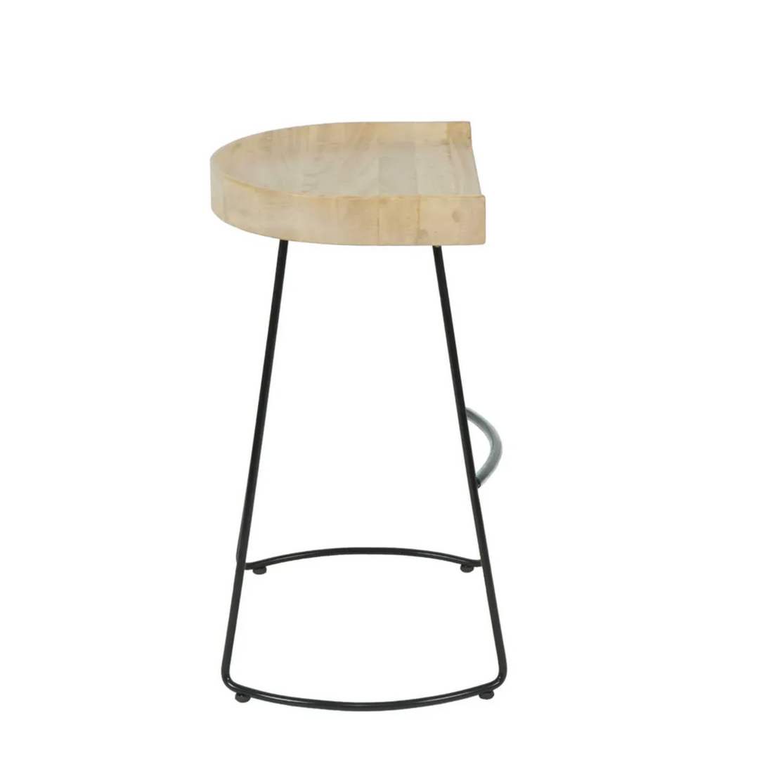 Maddison Stool Natural/Black