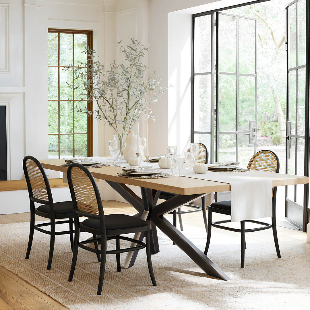 Wainscott Dining Table Brushed Ash 240cm