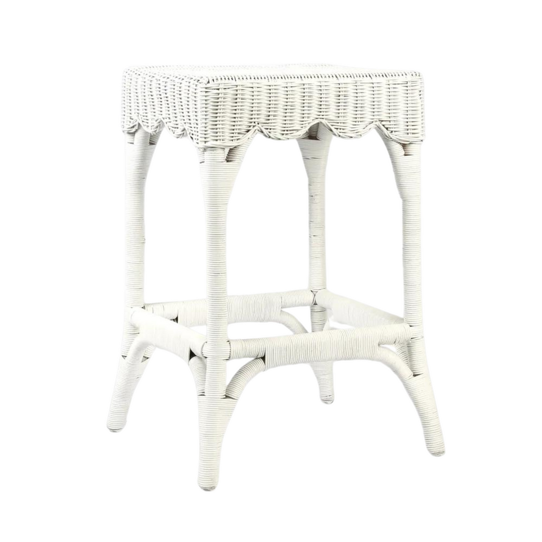 Belle Counter Stool White - Outdoor Undercover