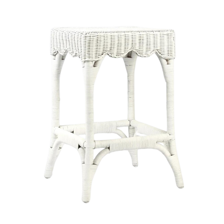 Belle Counter Stool White - Outdoor Undercover