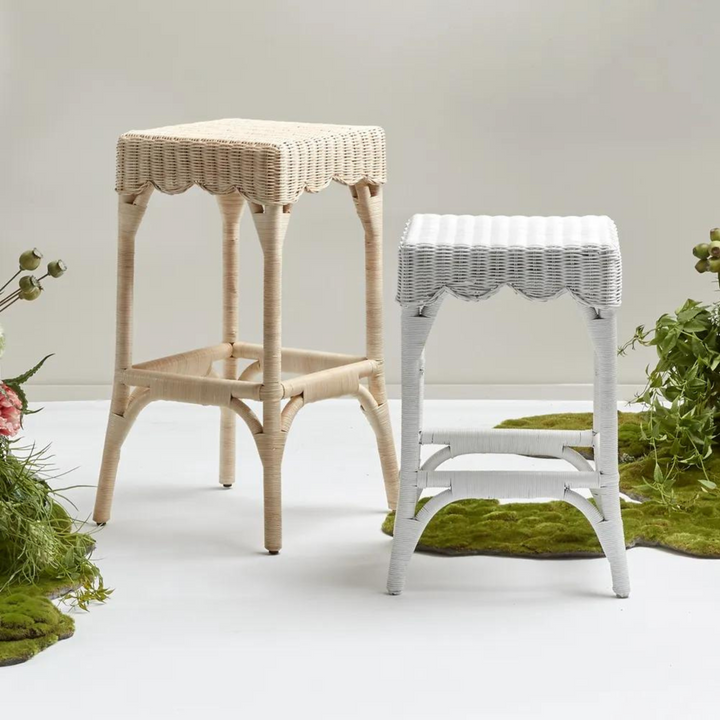 Belle Counter Stool White - Outdoor Undercover