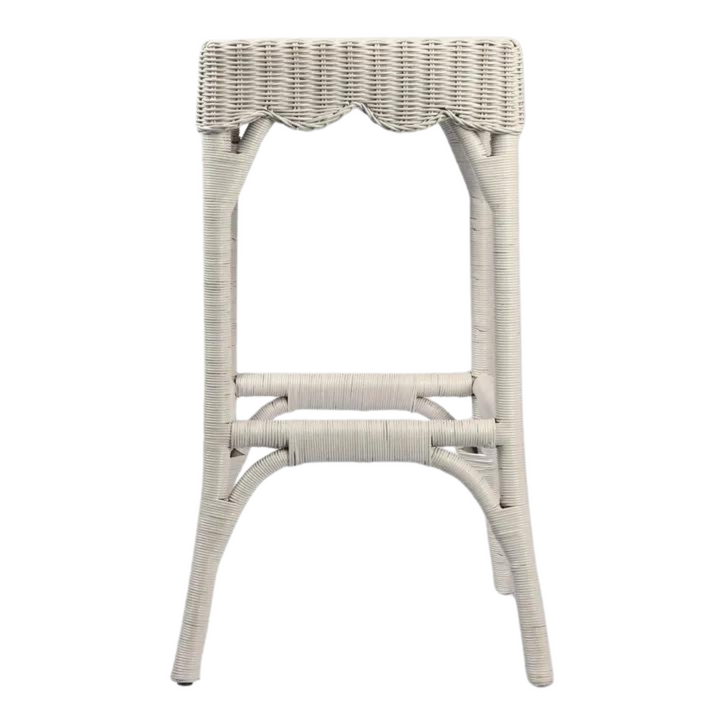 Belle Bar Stool White - Alfresco