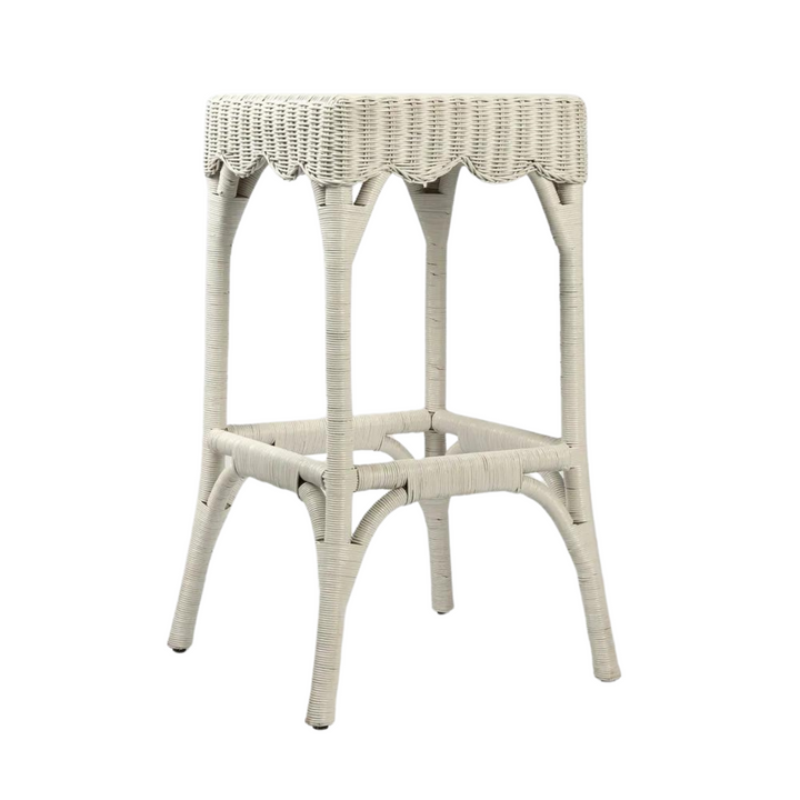 Belle Bar Stool White - Alfresco