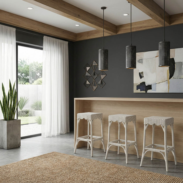 Belle Bar Stool White - Outdoor Undercover