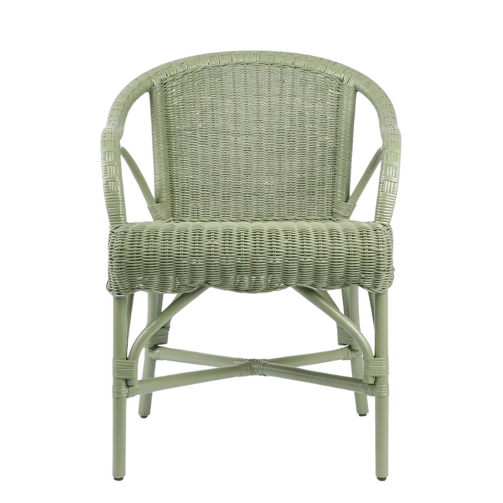 Belle Rattan Armchair Green - Alfresco