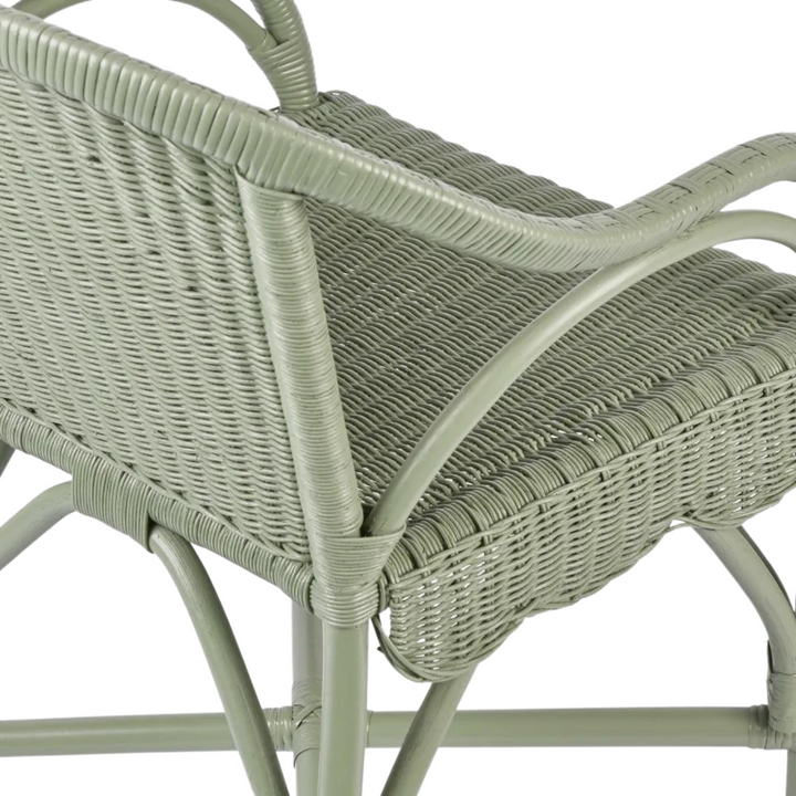 Belle Rattan Armchair Green - Alfresco