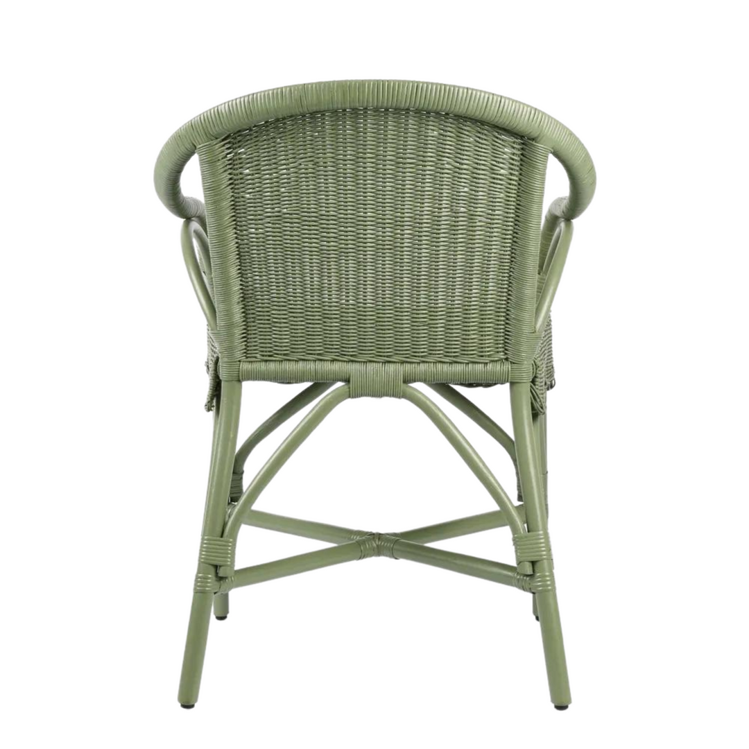 Belle Rattan Armchair Green - Alfresco