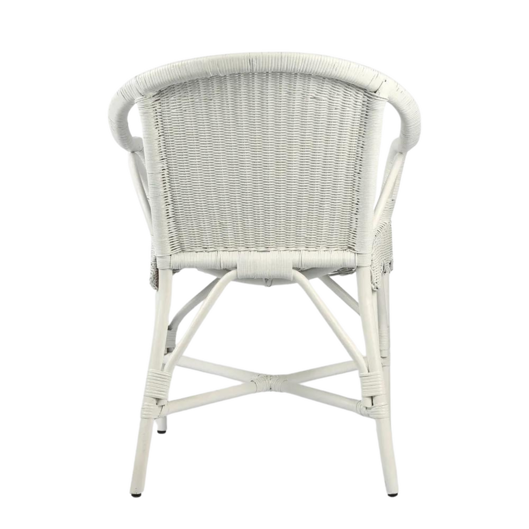 Belle Rattan Armchair White - Outdoor Under-Cover