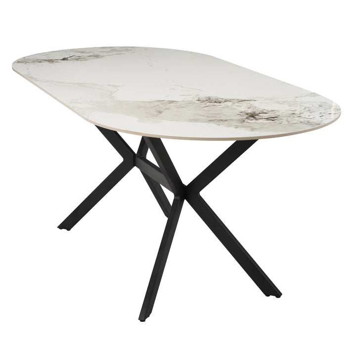 Nola Table White & Black