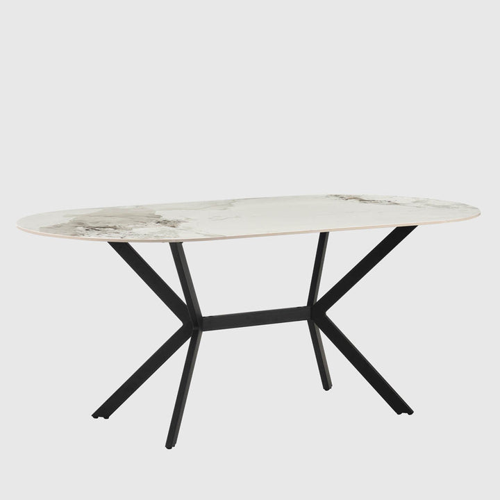 Nola Table White & Black