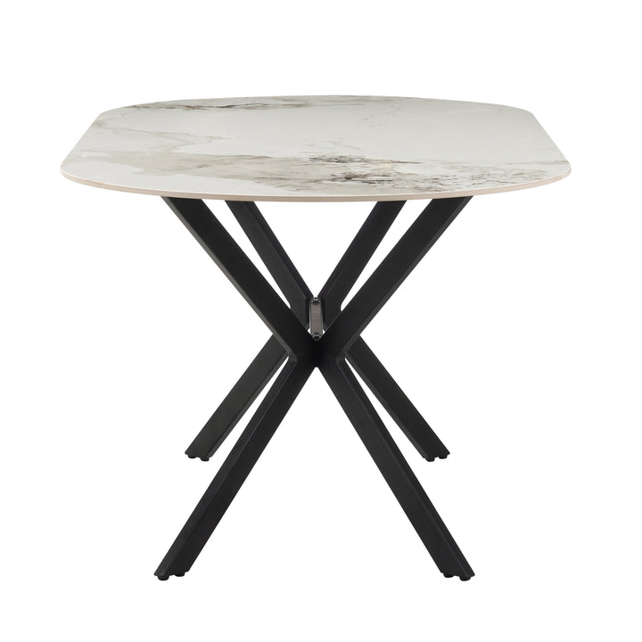 Nola Table White & Black