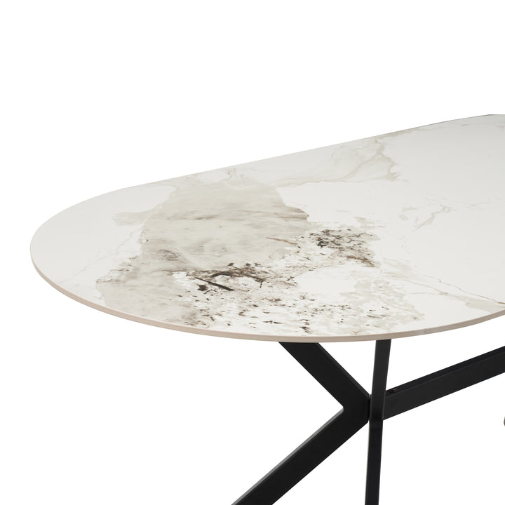 Nola Table White & Black