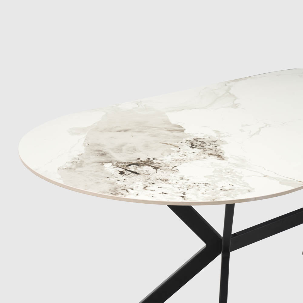 Nola Table White & Black
