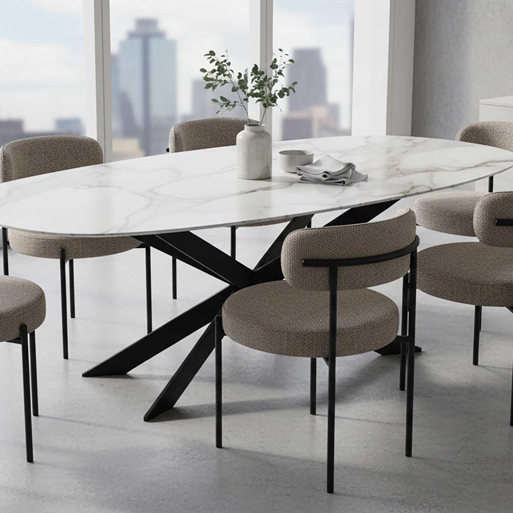 Nola Table White & Black