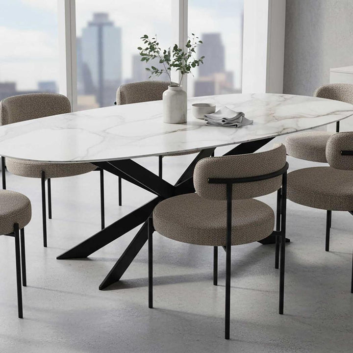 Nola Table White & Black
