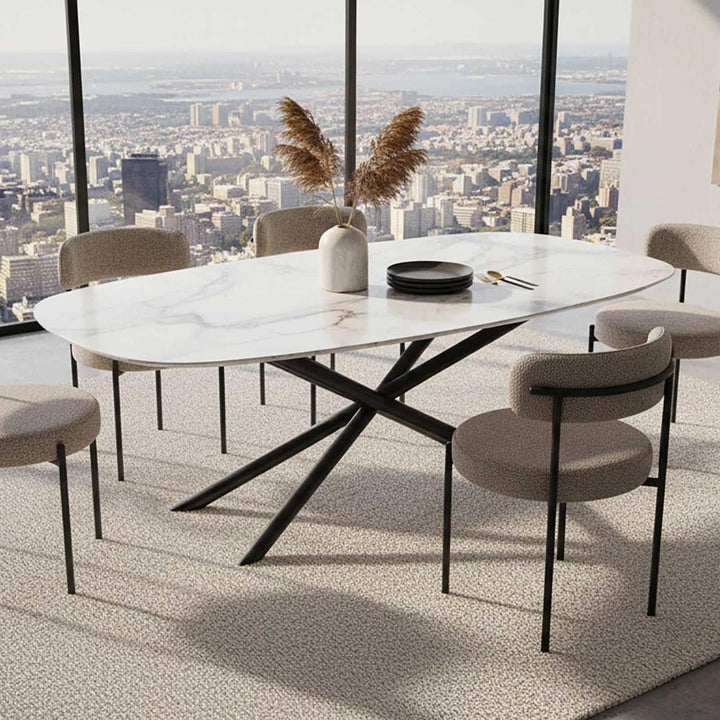 Nola Table White & Black