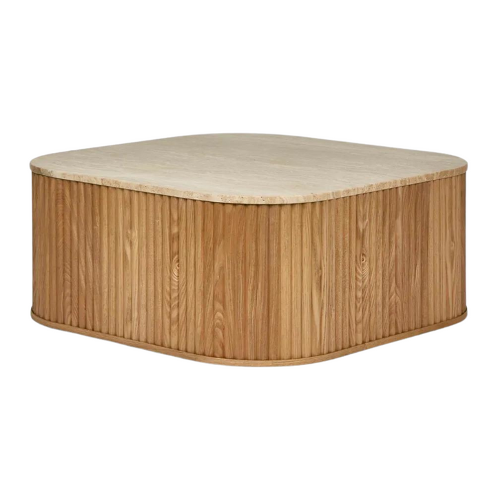 Travertine Oak Coffee Table