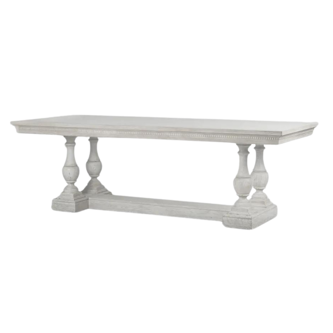 Ville Oak Dining Table White 240cm