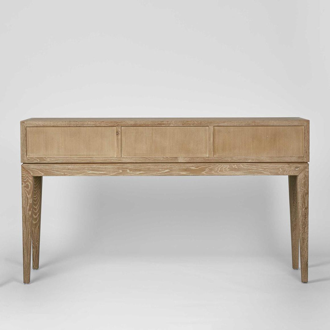 Columbus Oak 6 Drawer Console Hall Table
