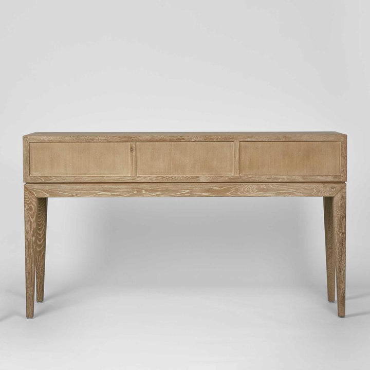 Columbus Oak 6 Drawer Console Hall Table