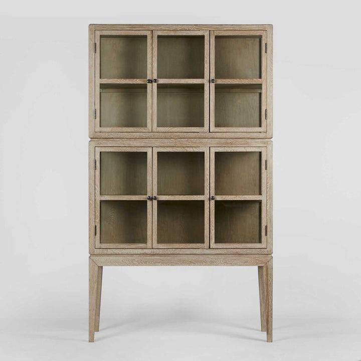Columbus Oak 6 Door Cabinet