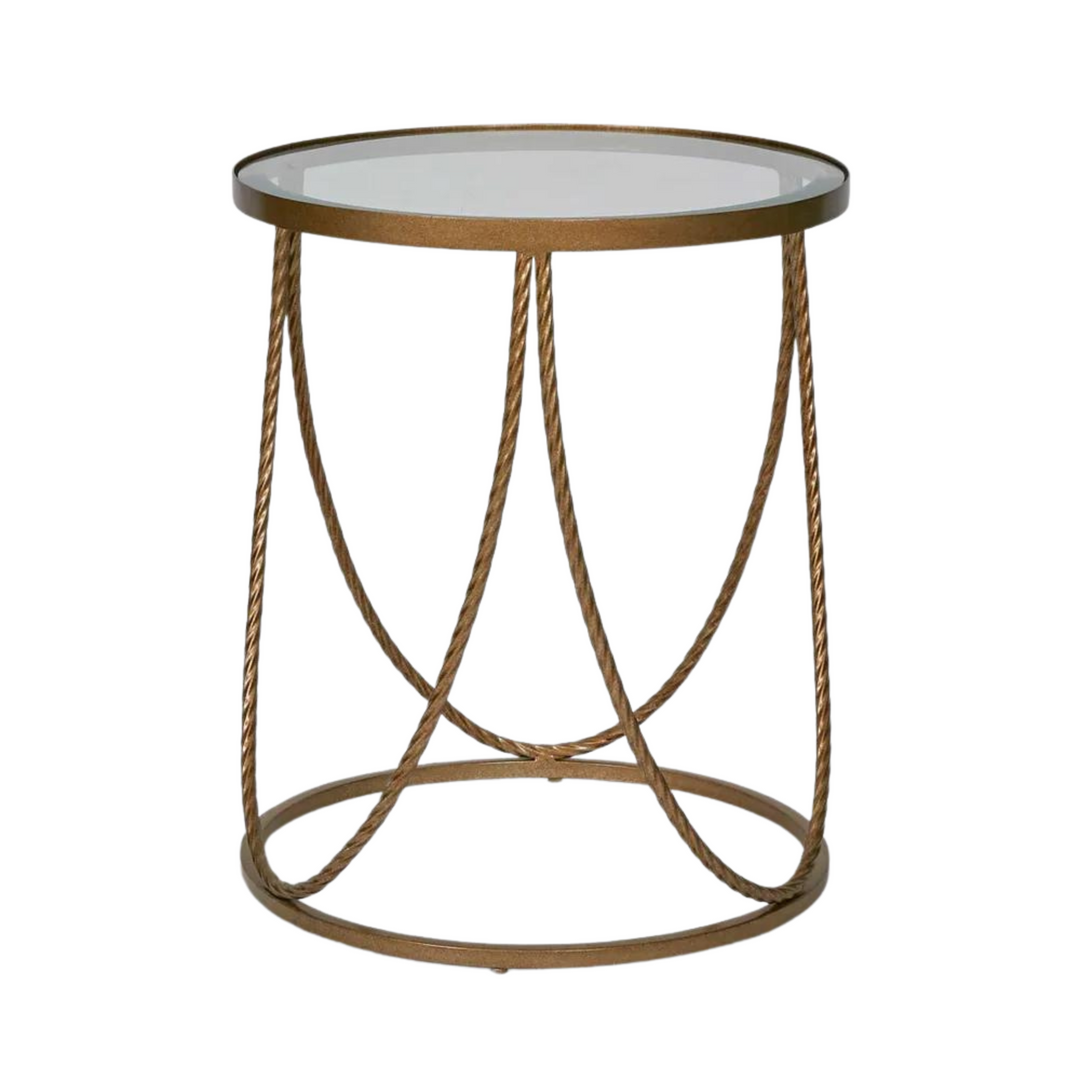 Palais Round Side Table Gold