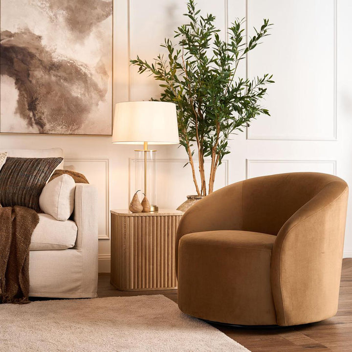 Sierra Swivel ArmChair Toffee